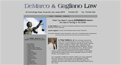 Desktop Screenshot of demarcogaglaw.com